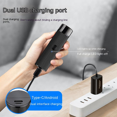 Afeitadora Eléctrica Mini Portátil Recargable para Hombres - Image 10
