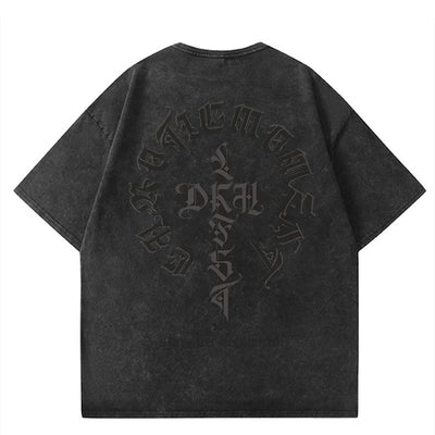 Camiseta Básica de Algodón Lavado para Hombre - Image 4