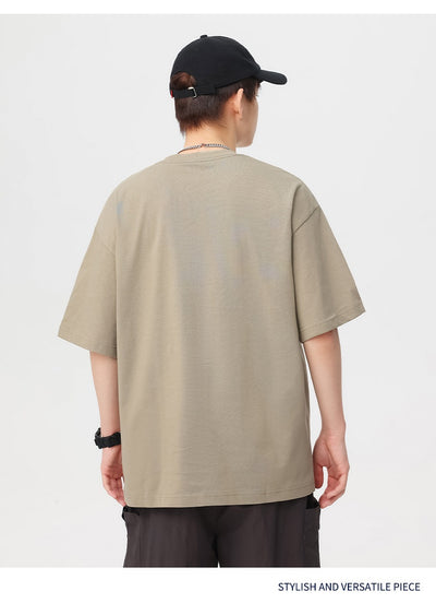 Camiseta Básica de Algodón Cuello Redondo para Hombre - Image 17