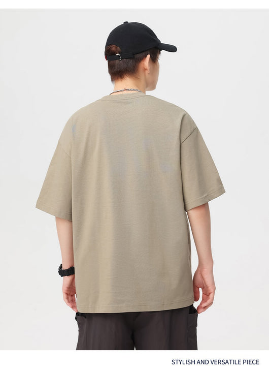 Camiseta Básica de Algodón Cuello Redondo para Hombre - Image 17