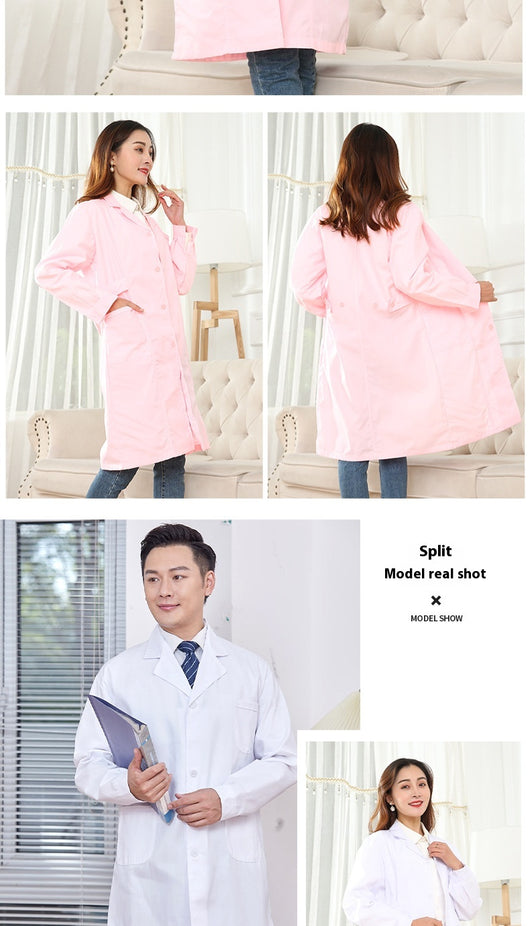 Bata Blanca de Laboratorio Manga Larga Unisex - Image 20