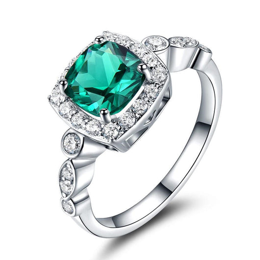Anillo de Topacio Azul Plata Pura Diseño Europeo Moderno - Image 14