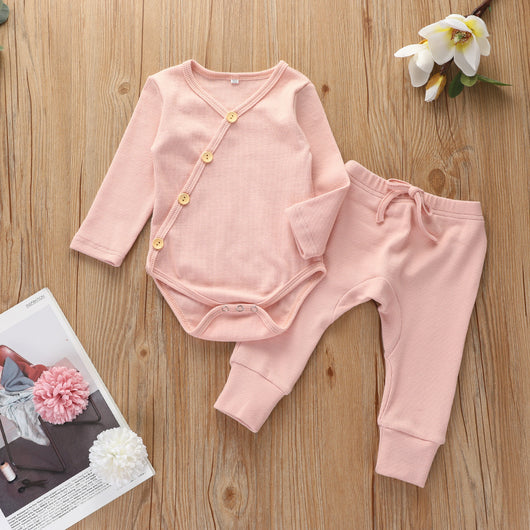 Conjunto de Algodón Puro para Bebé - Ropa Cómoda Otoño Niño y Niña 0-2 Años - Image 3