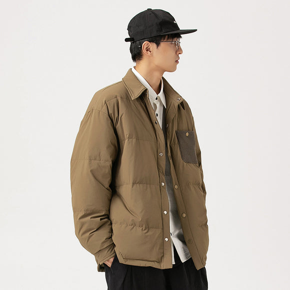 Chaqueta Acolchada Impermeable Ligera para Hombre