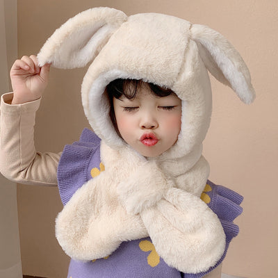 Gorro Infantil con Orejas de Conejo - Bufanda Integrada - Image 25