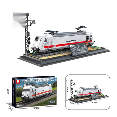 Tren a Vapor Modelo Estático - Puzzle de Bloques de Construcción - Image 6