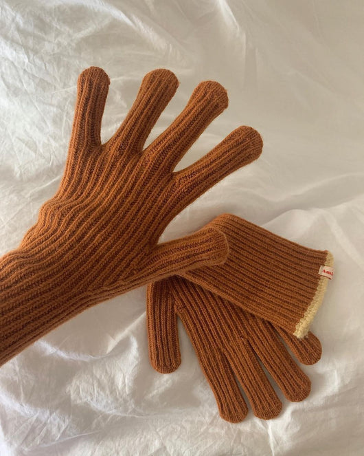 Guantes de Lana con Contraste de Colores y Dedos Separados - Image 7
