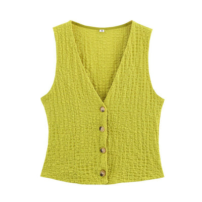 Conjunto Texturizado: Chaleco y Pantalón Recto - Image 6