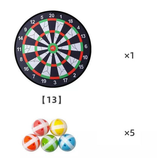 Three orange and black star-shaped sticky balls for a dart game, shown against a plain white background. - Image 11
