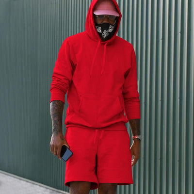 Conjunto de Sudadera y Shorts con Forro Polar para Hombre - Image 22