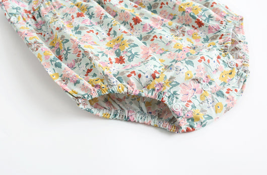Body de Algodón con Tirantas para Bebé Niña - Diseño Floral - Image 7