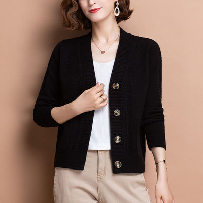 Cardigan Corto de Estilo Importado para Mujer - Image 3