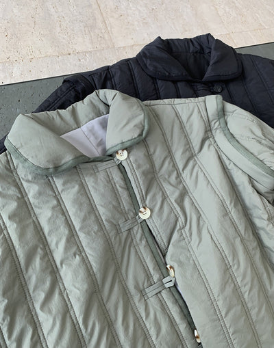 Chaqueta Acolchada de Algodón con Cuello Solapa - Calidez y Comodidad - Image 11