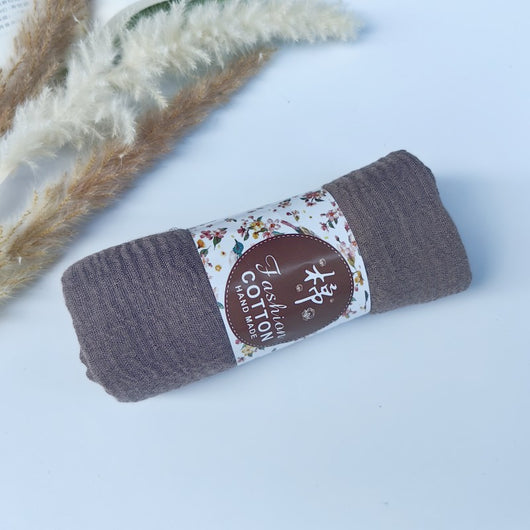 Pañuelo de Algodón y Lino Arrugado Monocromático - Image 128