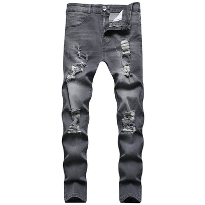 Pantalones Vaqueros Slim Fit Blancos Rotos para Hombre - Diseño Moderno Mate - Image 14