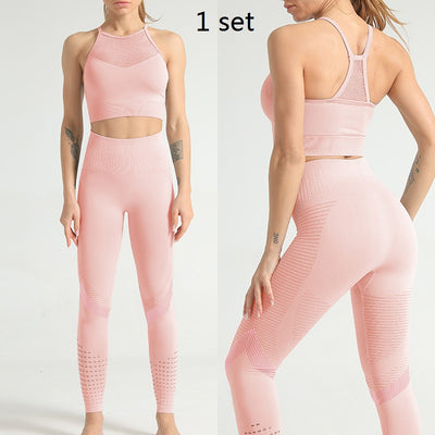 Leggins Deportivos de Cintura Alta con Malla Transpirable de Secado Rápido - Image 19