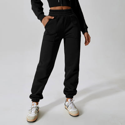 Pantalones Deportivos de Terciopelo Polar para Mujer - Corte Recto y Cómodo - Image 2