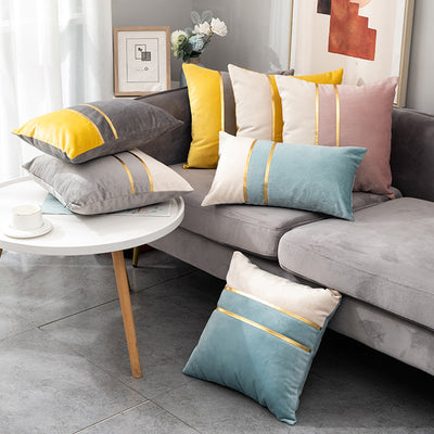 Almohada Velvet de Cintura para Sofá, Cama y Sala de Estar