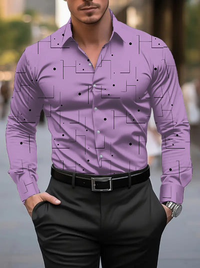 Camisa Casual Transpirable para Hombre con Patrón Irregular - Image 7