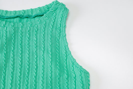 Vestido Tejido sin Mangas Cuello Redondo para Mujer - Estilo Otoño - Image 24