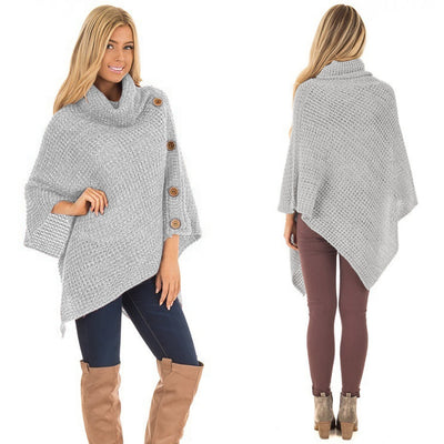 Chaqueta de punto tipo capa - Image 10