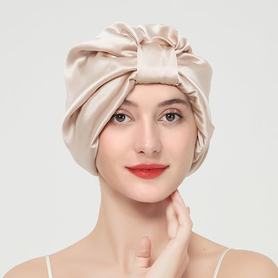Gorro de Seda Mulberry 100% para Dormir - Doble Capa Protectora para Cabello y Piel - Image 5