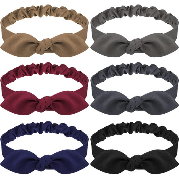 Diadema Elástica con Orejas de Conejo - Accesorio Versátil para Cabello
