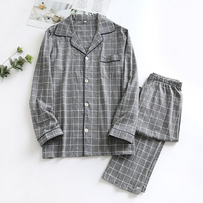 Pijama Cuadros Otoño Manga Larga Talla Grande Cómodo - Image 7