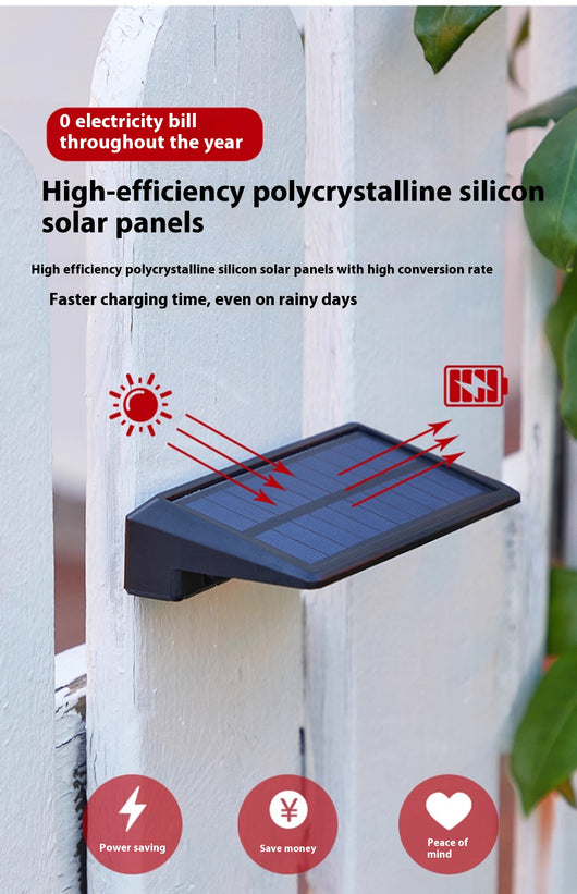 Lámpara Solar de Pared para Jardín - Image 20