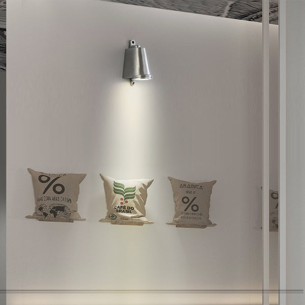 Lámpara de Pared Estilo Industrial Loft Aluminio Fundido Herradura para Exterior