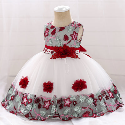 Vestido Princesa con Encaje a Juego de Colores - Image 6