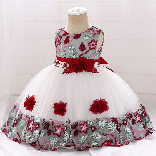 Vestido Princesa con Encaje a Juego de Colores - Image 6