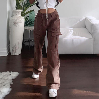 Pantalón Cargo Oversize Harajuku de Moda Urbana para Mujer - Image 3