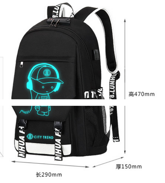 Mochila Inteligente para Hombre con Carga por Voz y Luz LED - Image 3