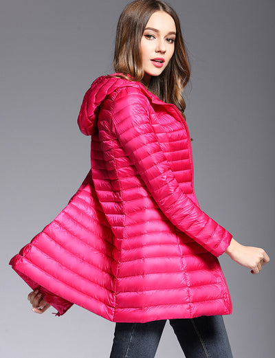 Chaqueta Acolchada Ligera de Plumón para Mujer - Image 7