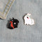 Cartoon bunny brooch Set