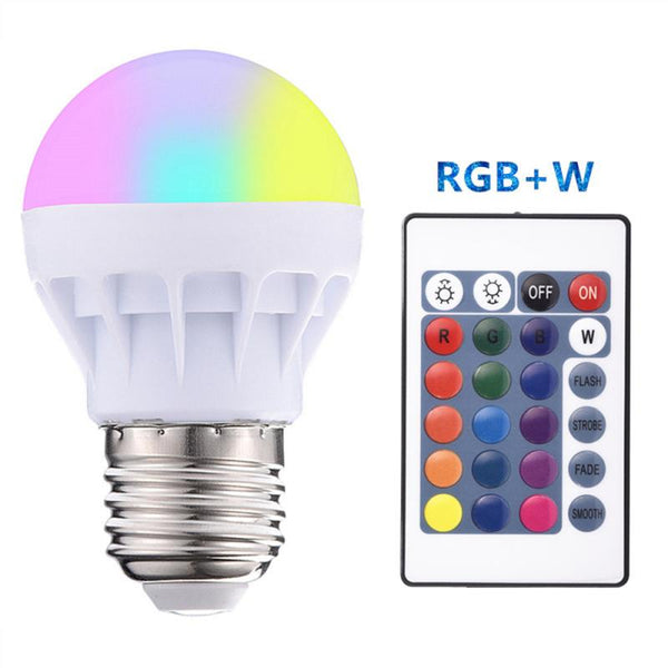 Foco LED RGB 3W Multicolor con Control Remoto