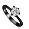 Rose Dorado and zircon ring Negro Dorado Blanco 5.5