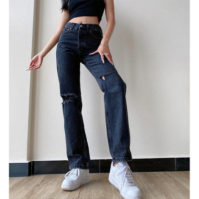 Jeans Talle Alto Corte Recto Clásico - Image 4