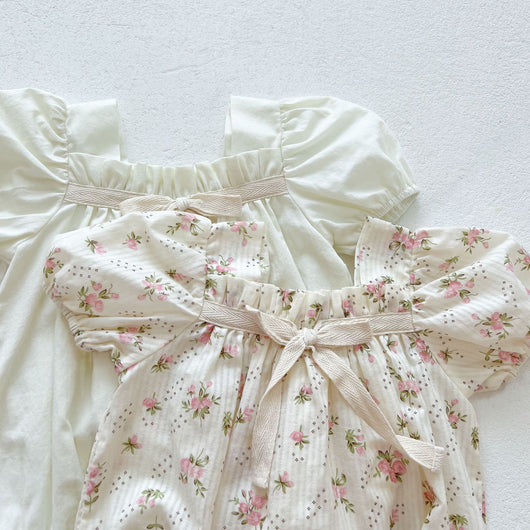 Mameluco para Bebé Niña con Lazada y Mangas Abullonadas - Image 8