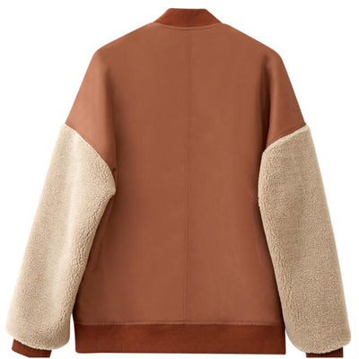 Chaqueta Acolchada Suelta Estilo Béisbol para Invierno - Image 3