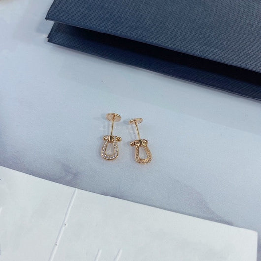Aretes Herradura de Plata Esterlina 925 con Cierre de Presión - Image 11