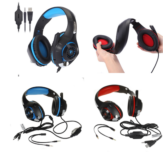 Auriculares Gaming Luminosos GM-1 con Micrófono y Luces LED - Image 10
