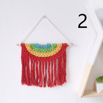 Tapiz Tejido a Mano en Algodón con Borlas Decorativas - Image 22