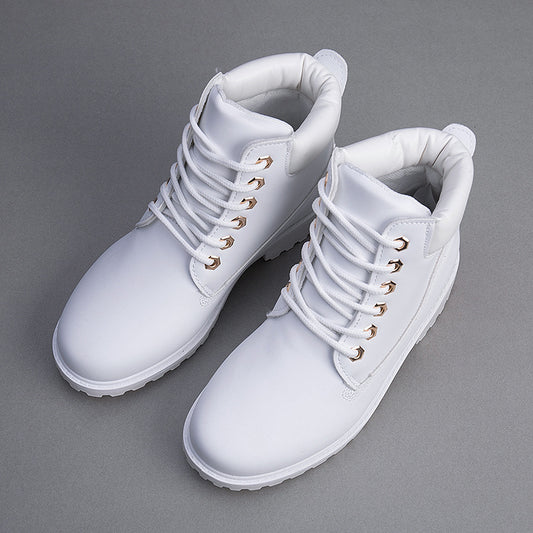 Botas Martin Blancas para Mujer - Estilo Trabajo y Casual