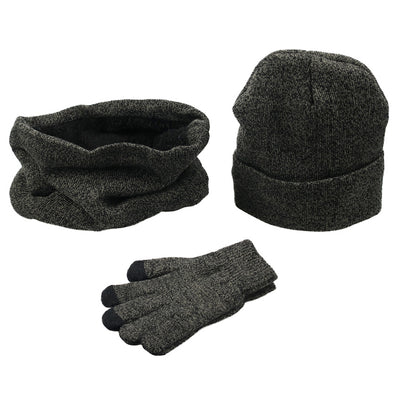 Conjunto Invernal Completo para Hombre: Gorro, Bufanda y Guantes en Punto y Terciopelo - Image 23