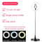 Selfie Ring Light LED Portable For Youtube Vlog Live Photo Negro