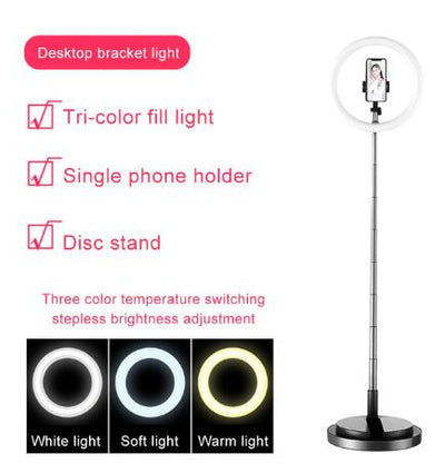 Aro de Luz LED Portátil para Selfies, Vlogs y Transmisiones en Vivo - Image 11