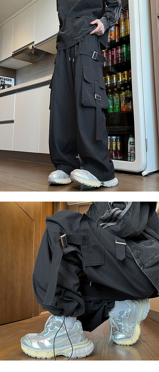 Pantalones Rectos Anchos para Hombre - Image 19