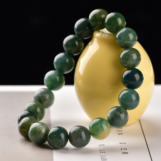 Pulsera de ágata y calcedonia natural para mujer